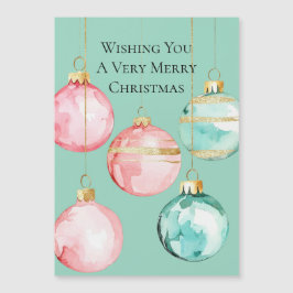 Chic Mint Rosa Guld julprydnader