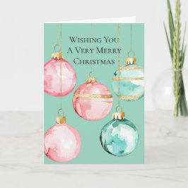 Chic Mint Rosa Guld julprydnader Kort