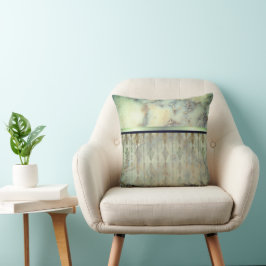 Chic Minty Grönt Marble Harlequin Kudde