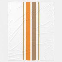 Chic Mocha Brown Orange Tävla Rand On White