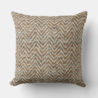 Chic mocha mousse kräm chevron kudde