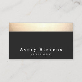 Chic Modern Black och Guld Visitkort