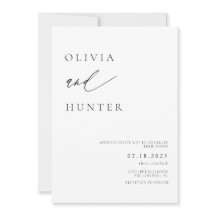 Chic Modern Black & White Bröllop