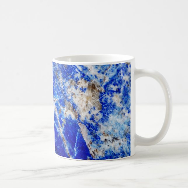 Chic Modern Blue Marble Stone Kaffemugg (Höger)
