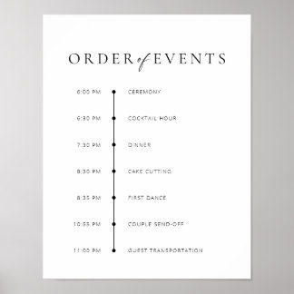Chic + Modern Bröllop-händelsemärke för Poster