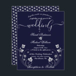 Chic Modern Budget Blommigt White Wedding bjudande<br><div class="desc">Chic Modern Budget Blommigt White Wedding bjudning. Enkel och modern för att du enkelt och snabbt ska kunna slutföra dina uppgifter. Kolla min butik för att se hela sviten för den här designen.</div>