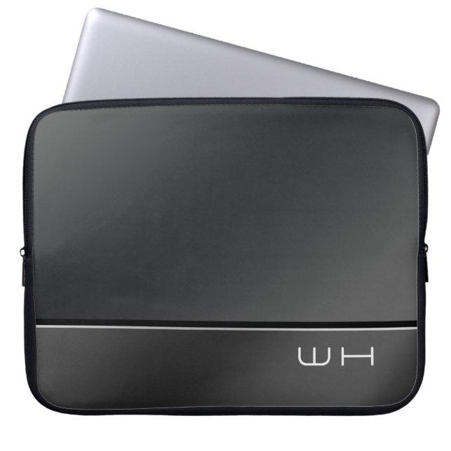 Chic Modern Business Black Laptop Fodral (Framsidan)