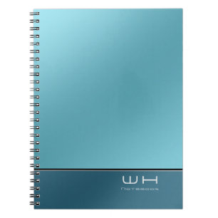 Chic Modern Business Blue Anteckningsbok