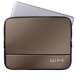 Chic Modern Business Brown Laptop Fodral