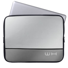 Chic Modern Business Grått Laptop Fodral