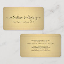Chic Modern Calligraphy Black och Guld Faux Foil