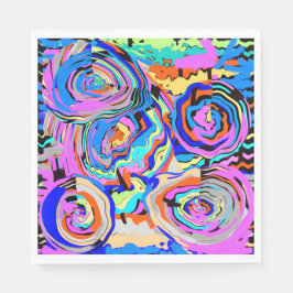 Chic Modern Coola för flerfärgad konsdesign - Papp Pappersservett