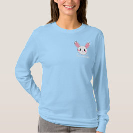Chic Modern Cute Bunny Fluffy Bunny Rabbit T Shirt