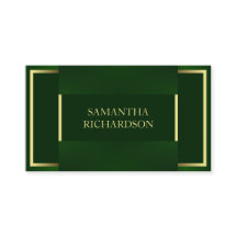 Chic Modern Emerald Grönt och Guld Professionell