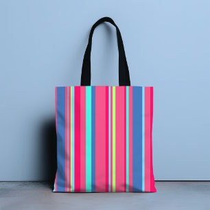 Chic Modern Girly Candy Rand Mönster Tygkasse