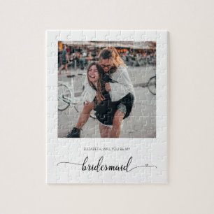 Chic Modern kommer du att bli mitt Bridesmaid-foto Pussel