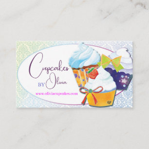 Chic Modern Muffins Patissier Visitkort
