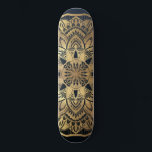 Chic Modern Navy Blue Guld Mandala Mini Skateboard Bräda 18,5 Cm<br><div class="desc">Den här chicen och den bohemininspirerade designen är perfekt för en kvinna i snyggt och trendig. Den har en faux tryckt guld-folie, handdragen mandala ovanpå en enkel och modern marin mörk till mörkare blå ombre-övertoningsbakgrund. Det är söt, boho, söt, elegant och lyxig. ***VIKTIG DESIGN-ANMÄRKNING: Om du vill ha en anpassad...</div>