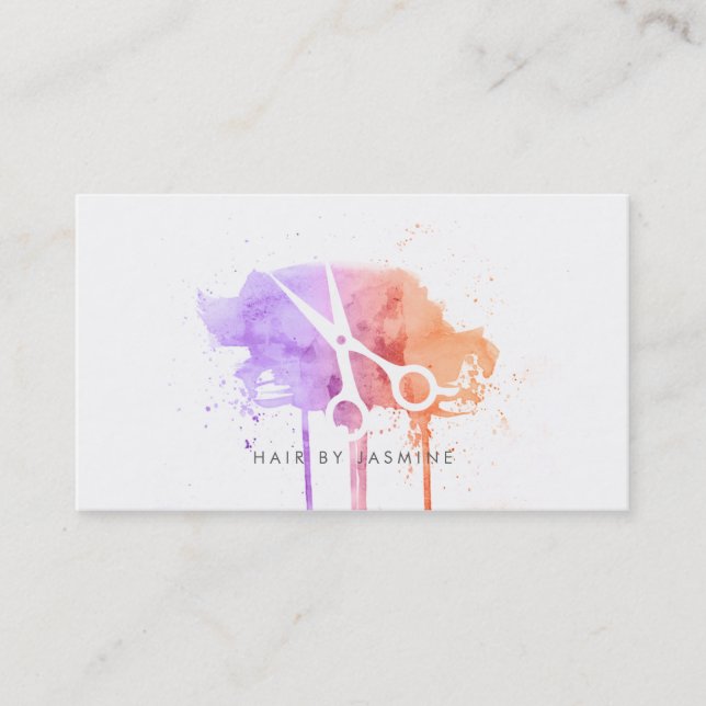 chic modern ombre för rosor för visitkort (Framsida)