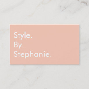 Chic modern pastellfärgad bloggare för mode för visitkort