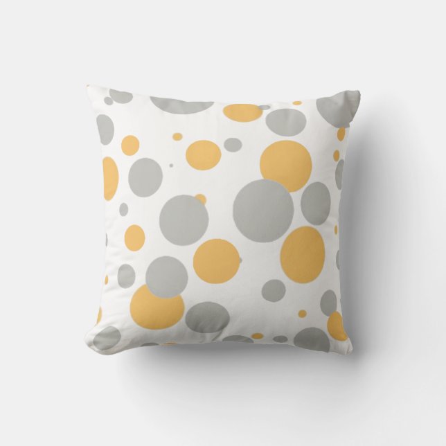 Chic Modern Personlig Polka Dot Dekorativ kudde (Framsida)