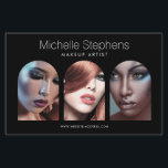 Chic Modern Photo Trio Makeup Artist Black Flygblad<br><div class="desc">Öka ditt varumärke och dina säljkampanjer med vår flygplansmall för anpassade, designad för att fånga butiker, konstnärer, skönhetssalonger, fotografer, onlineer och mycket annat. Vår slimmade och minimalistiska design ställe ditt företag namn på framträdande plats överst, som omedelbart kommer i kontakt med öga i din publik. Med tre eleganta bildplatshållare som...</div>