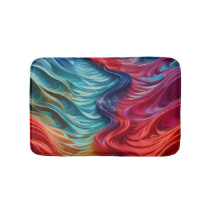 Chic Modern Red Sea Blue Ocean Badrumsmatta