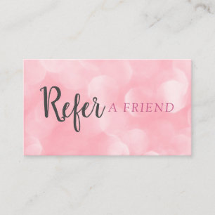 Chic Modern Rosa Bokeh Rabattkort