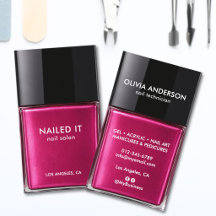 Chic Modern Rosa Flask för Nagellacksalong