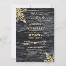 Chic Modern Rustic Golden Moments ändlösa Kärlek