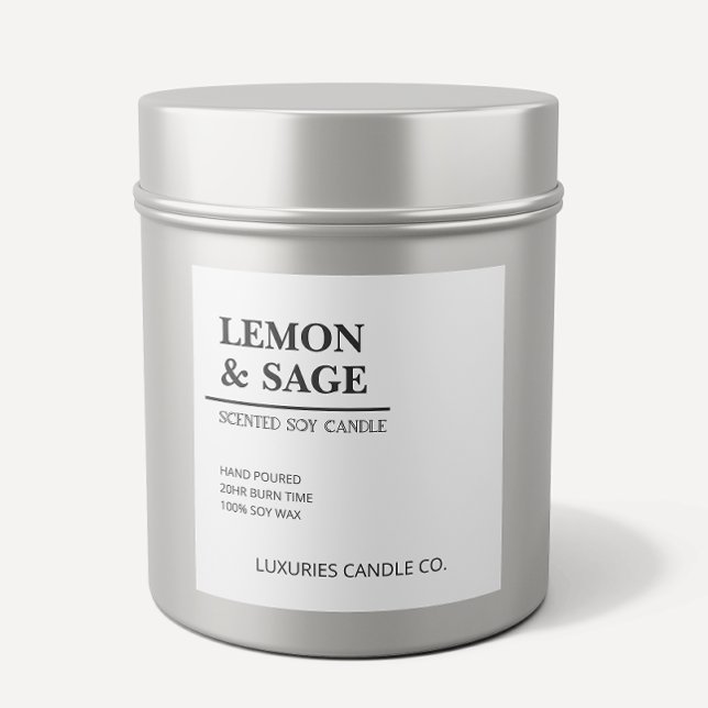 Chic Modern svart- och vit ljussken etikett med fe (Skapare uppladdad)