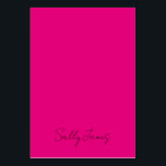 Chic Modern varmröd och svart signaturnamn Bordsnummer<br><div class="desc">Förfina färgkoden för den varmröda bakgrunden med en svart handstavad personlig textdesign. Anpassa den eleganta kalligrafistilen,  storleken och färgen efter behov.</div>