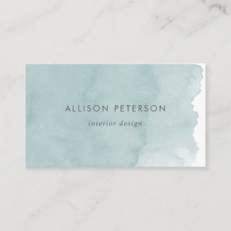 Chic Modern Watercolor-Affärskort Visitkort