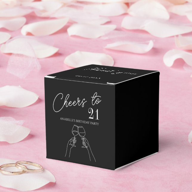 Chic moderna jägare till 21:a födelsedag party presentaskar (Bröllop)