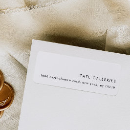 Chic Moderna minimalistiska Returetiketter Returadress Etikett