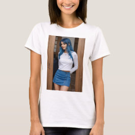 Chic Moderno: Elegancia en Azul T Shirt