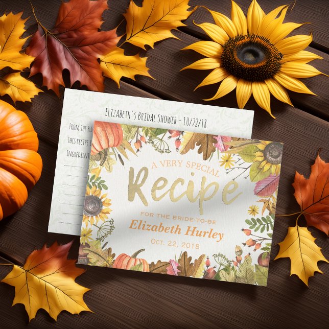 Chic Möhippa - Löv för höstblankprov Inbjudan Vykort (Skapare uppladdad)