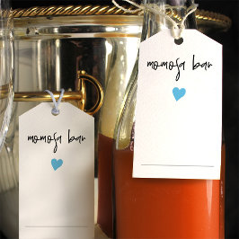 Chic Momosa Flacon Hals Etikett Blå Hjarta 