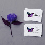 Chic Monarch Butterfly Elegant Vattenfärg Visitkort<br><div class="desc">Ändra anpassadets affärskort text,  teckensnitt och färg. Handmålad av mig för dig. Kolla min butik om du vill ha mer affärskort design!</div>