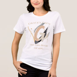 Chic Monogram - Brev G | Abstrakt Bachelorette T Shirt