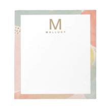 Chic Monogram Färgformer för Abstrakt