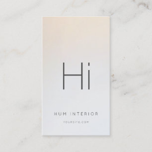 Chic Monogram Insida Designer-arkitektur Visitkort