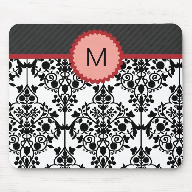 Chic Monogram Mousepad Musmatta (Framsidan)