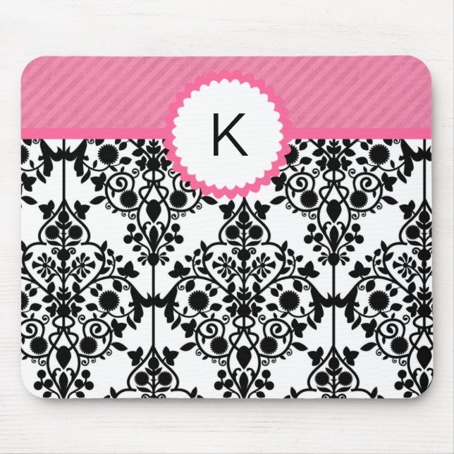 Chic Monogram Mousepad Musmatta (Framsidan)