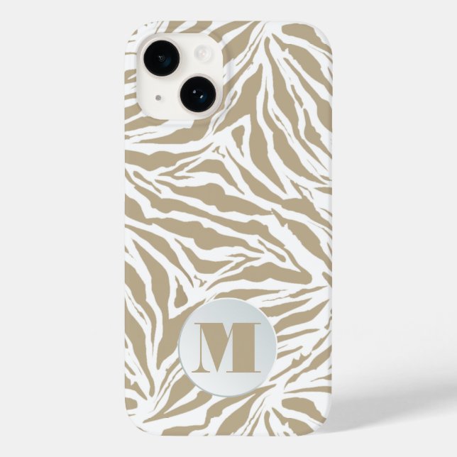 Chic Monogram Zebra (Baksida)