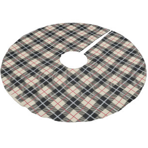 Chic mönster för pläd för Thompson kamelTartan Julgransmatta Borstad Polyester