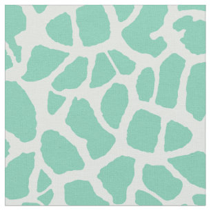 Chic mönster för tryck för Mintgröntgiraff djurt Tyg