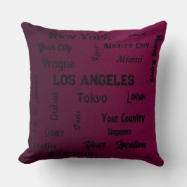 chic mörk berry mega town of the world throw pi kudde