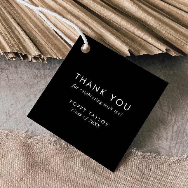 Chic Mörk Black Tack Studenten Gåvor Etiketter (Skapare uppladdad)