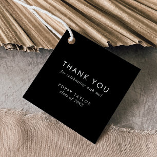 Chic Mörk Black Tack Studenten Gåvor Etiketter